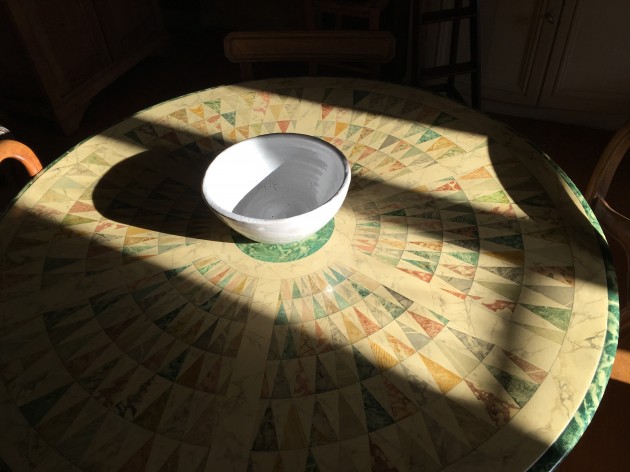 Bowl on table
