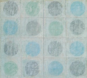 Blue circles painting